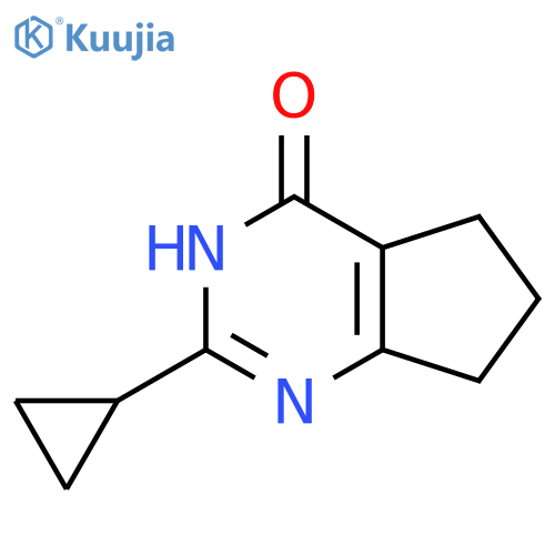 2-cyclopropyl-3H,4H,5H,6H,7H-cyclopenta[d]pyrimidin-4-one structure