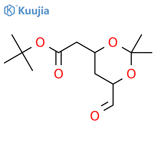 tert-Butyl (4R-cis)-6-formaldehydel-2,2-dimethyl-1,3-dioxane-4-acetate structure