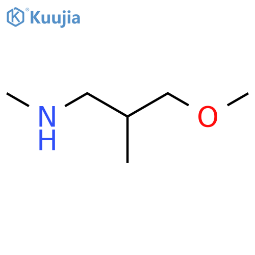 (3-Methoxy-2-methylpropyl)(methyl)amine structure