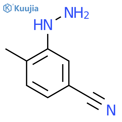 5-Cyano-2-methylphenylhydrazine structure