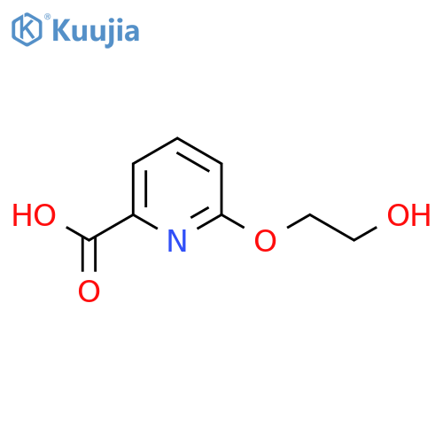 6-(2-hydroxyethoxy)pyridine-2-carboxylic acid structure