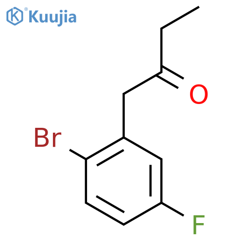 1-(2-bromo-5-fluorophenyl)butan-2-one structure