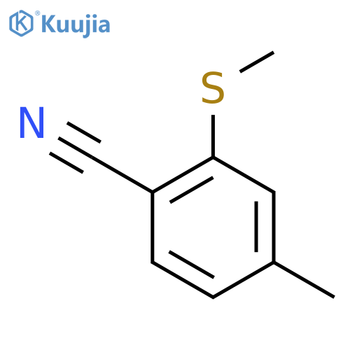 Benzonitrile, 4-methyl-2-(methylthio)- structure
