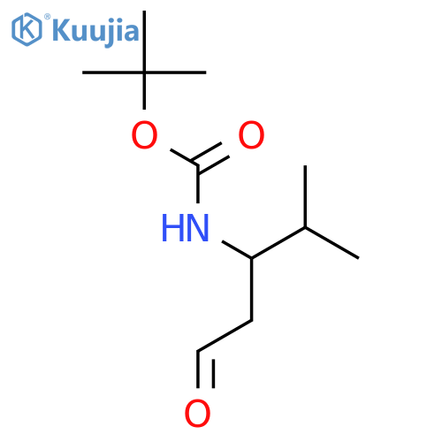 Carbamic acid, [(1R)-2-methyl-1-(2-oxoethyl)propyl]-, 1,1-dimethylethylester structure