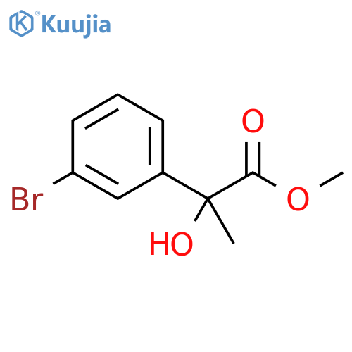 methyl 2-(3-bromophenyl)-2-hydroxypropanoate structure