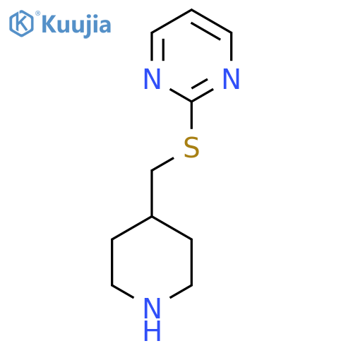 2-{[(piperidin-4-yl)methyl]sulfanyl}pyrimidine structure