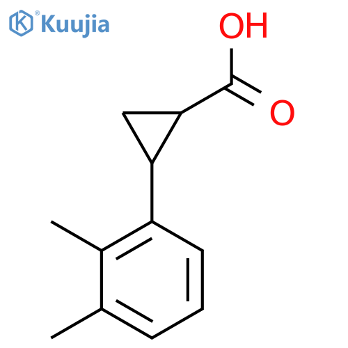 Cyclopropanecarboxylic acid, 2-(2,3-dimethylphenyl)- structure