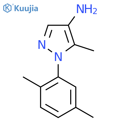 1-(2,5-Dimethylphenyl)-5-methyl-1H-pyrazol-4-amine structure