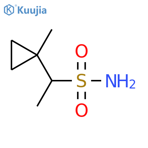 1-(1-methylcyclopropyl)ethane-1-sulfonamide structure