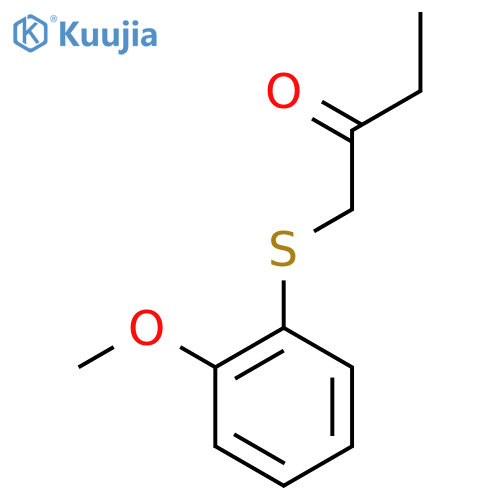 1-(2-Methoxyphenyl)sulfanylbutan-2-one structure