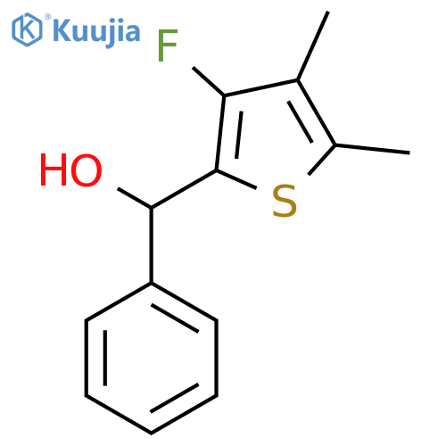 (3-fluoro-4-methylphenyl)-(5-methylthiophen-2-yl)methanol structure