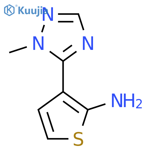3-(1-methyl-1H-1,2,4-triazol-5-yl)thiophen-2-amine structure