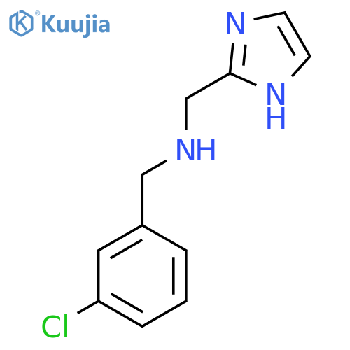 (3-chlorophenyl)methyl(1H-imidazol-2-yl)methylamine structure
