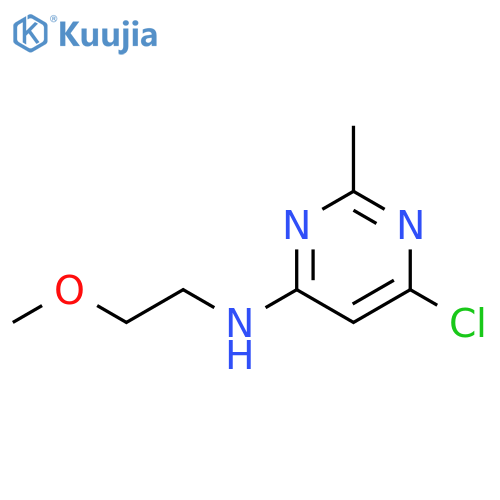 6-chloro-n-(2-methoxyethyl)-2-methylpyrimidin-4-amine structure