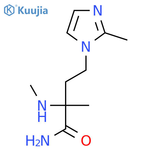 2-methyl-4-(2-methyl-1H-imidazol-1-yl)-2-(methylamino)butanamide structure