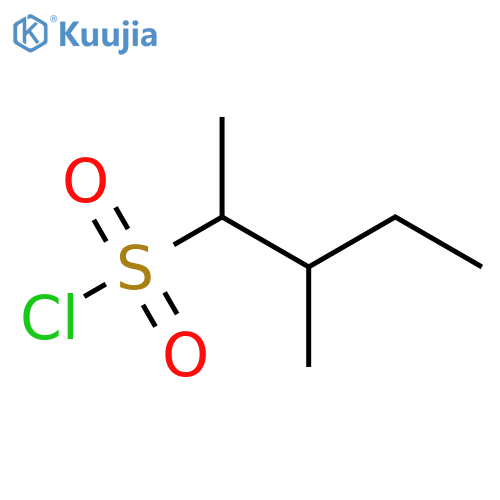 3-methylpentane-2-sulfonyl chloride structure