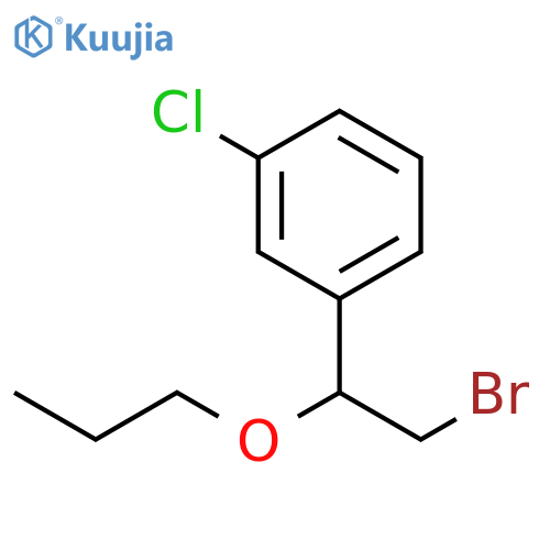 1-(2-bromo-1-propoxyethyl)-3-chlorobenzene structure
