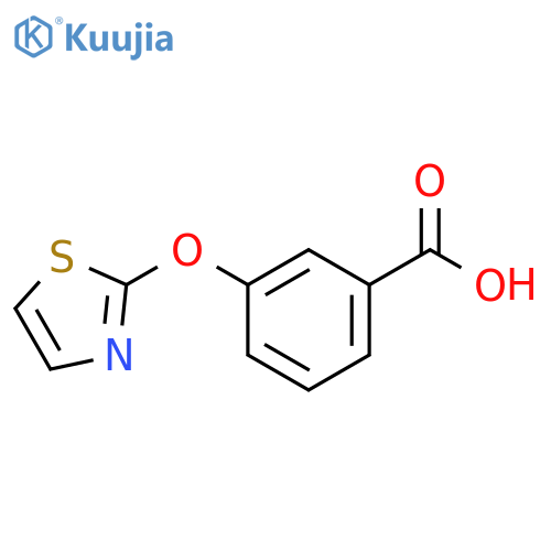 3-(1,3-thiazol-2-yloxy)benzoic acid structure