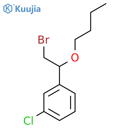 1-(2-bromo-1-butoxyethyl)-3-chlorobenzene structure