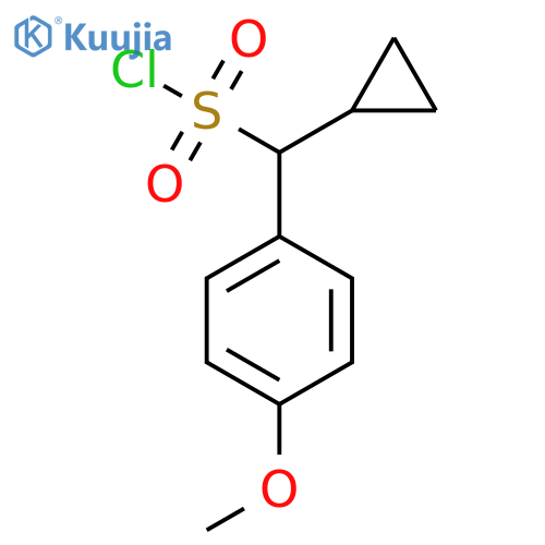 Cyclopropyl(4-methoxyphenyl)methanesulfonyl chloride structure