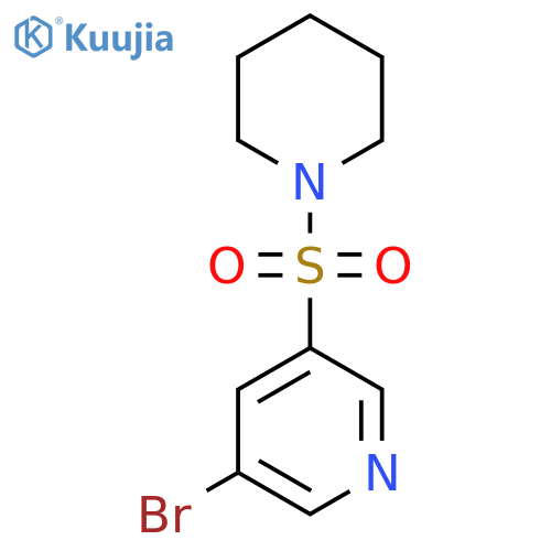 3-Bromo-5-(piperidin-1-ylsulfonyl)pyridine structure
