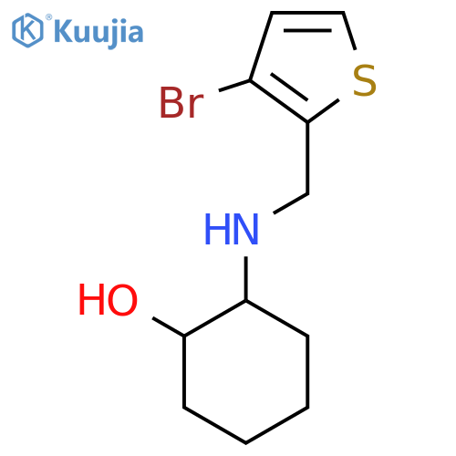 2-{[(3-Bromothiophen-2-yl)methyl]amino}cyclohexan-1-ol structure