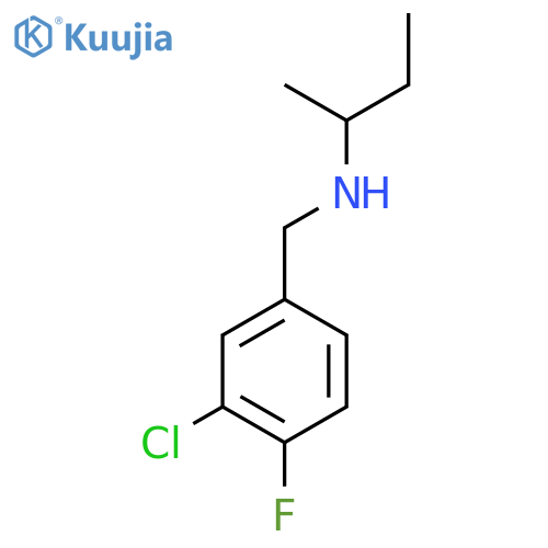 (butan-2-yl)(3-chloro-4-fluorophenyl)methylamine structure
