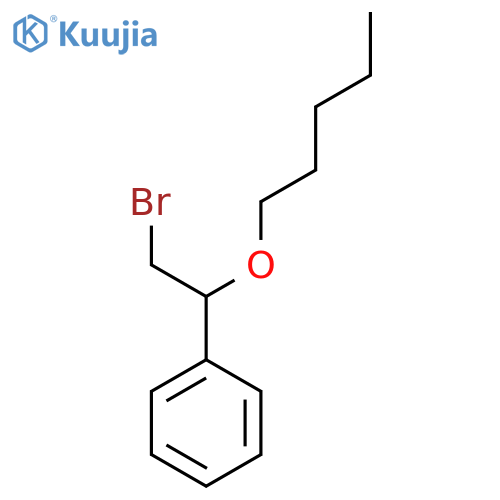 2-bromo-1-(pentyloxy)ethylbenzene structure