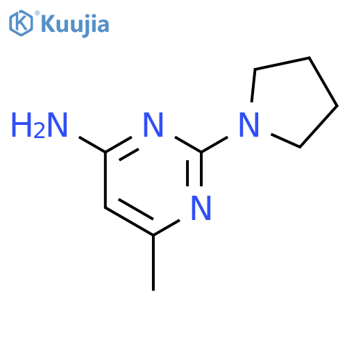 6-methyl-2-(pyrrolidin-1-yl)pyrimidin-4-amine structure
