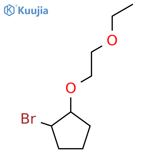 1-bromo-2-(2-ethoxyethoxy)cyclopentane structure