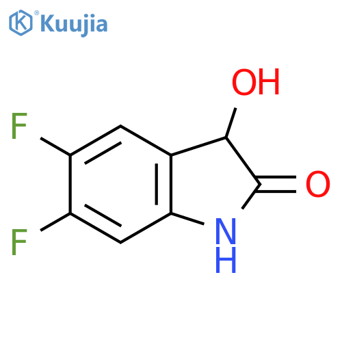 5,6-Difluoro-3-hydroxy-2,3-dihydro-1H-indol-2-one structure