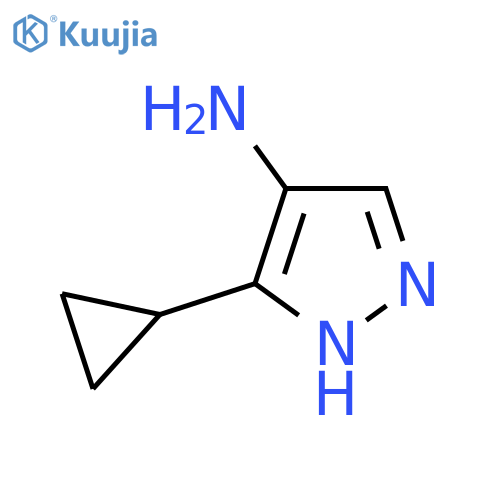 3-Cyclopropyl-1H-pyrazol-4-amine structure