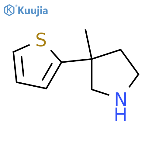 3-methyl-3-(thiophen-2-yl)pyrrolidine structure