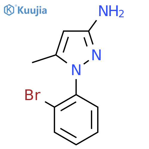 1-(2-Bromophenyl)-5-methylpyrazol-3-amine structure