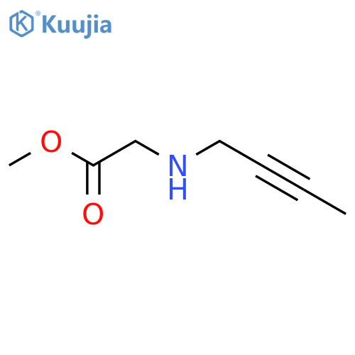 Methyl 2-[(but-2-yn-1-yl)amino]acetate structure