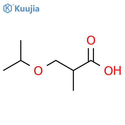 2-methyl-3-(propan-2-yloxy)propanoic acid structure
