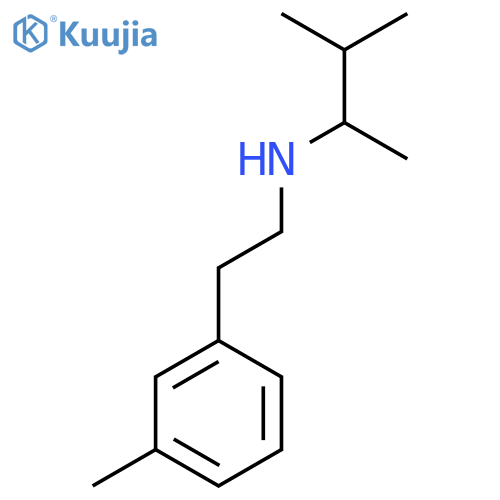 (3-methylbutan-2-yl)2-(3-methylphenyl)ethylamine structure