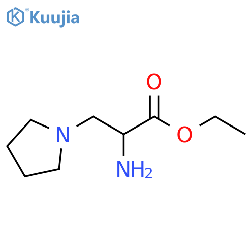 1-Pyrrolidinepropanoic acid, α-amino-, ethyl ester structure