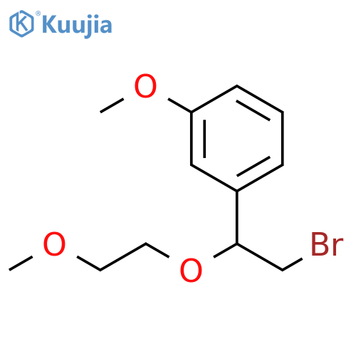 1-2-bromo-1-(2-methoxyethoxy)ethyl-3-methoxybenzene structure