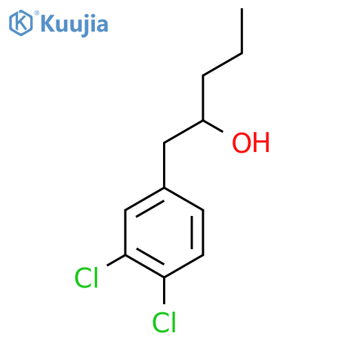 1-(3,4-Dichlorophenyl)-2-pentanol structure