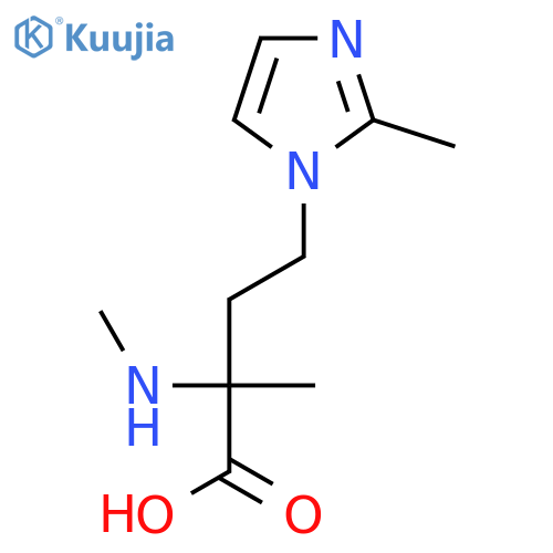 2-methyl-4-(2-methyl-1H-imidazol-1-yl)-2-(methylamino)butanoic acid structure
