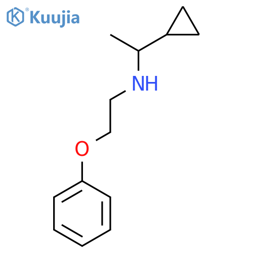(1-Cyclopropylethyl)(2-phenoxyethyl)amine structure