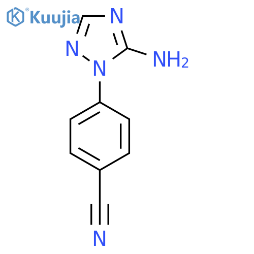 4-(5-Amino-1H-1,2,4-triazol-1-yl)benzonitrile structure