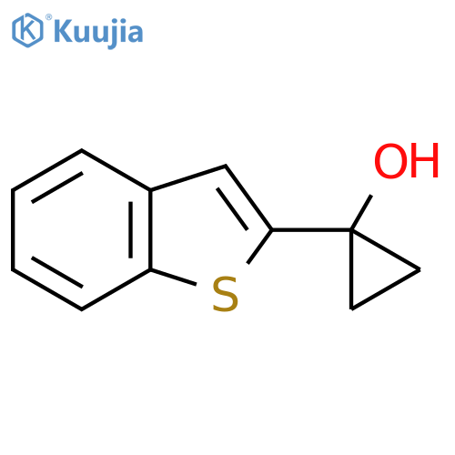1-(1-benzothiophen-2-yl)cyclopropan-1-ol structure