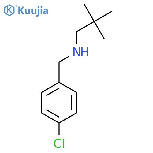 (4-chlorophenyl)methyl(2,2-dimethylpropyl)amine structure