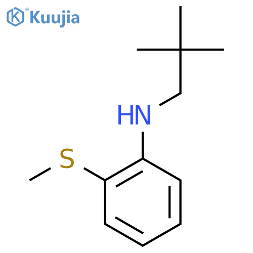 N-(2,2-dimethylpropyl)-2-(methylsulfanyl)aniline structure