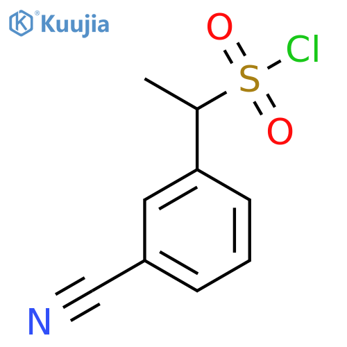 1-(3-cyanophenyl)ethane-1-sulfonyl chloride structure