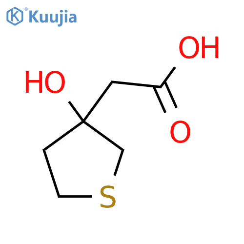 2-(3-hydroxythiolan-3-yl)acetic acid structure
