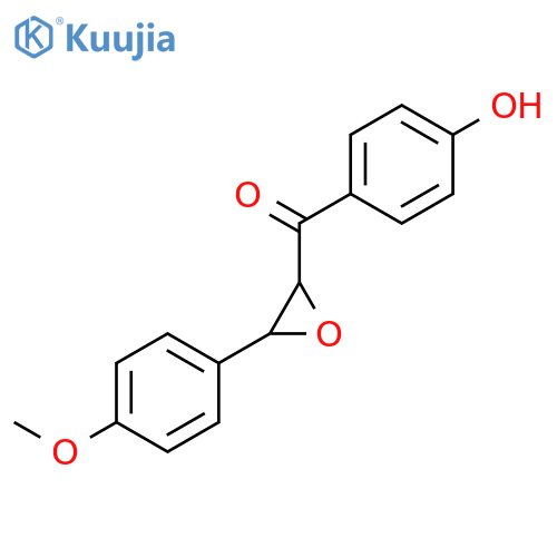 Methanone, (4-hydroxyphenyl)[3-(4-methoxyphenyl)oxiranyl]- structure