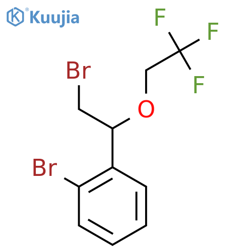 1-bromo-2-2-bromo-1-(2,2,2-trifluoroethoxy)ethylbenzene structure